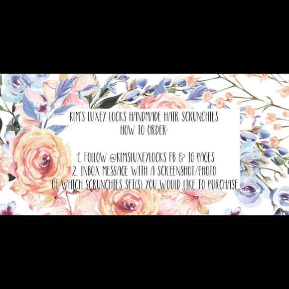 KLM’s Luxey Locks Handmade Hair Scrunchies - Picture 1 of 4